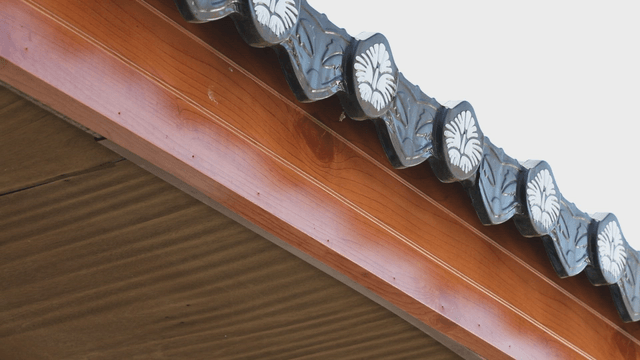 Traditional hanok roof tile