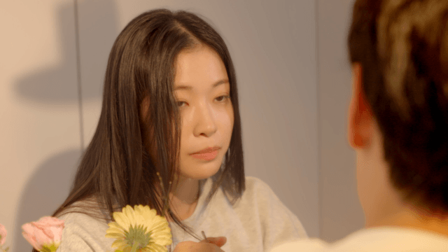 Couple sharing food with fork