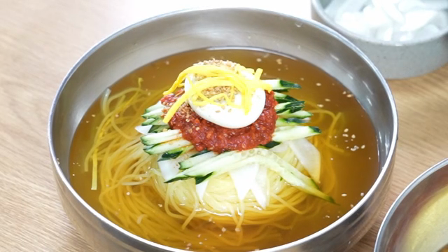 A bowl of Cold Buckwheat Noodles with toppings