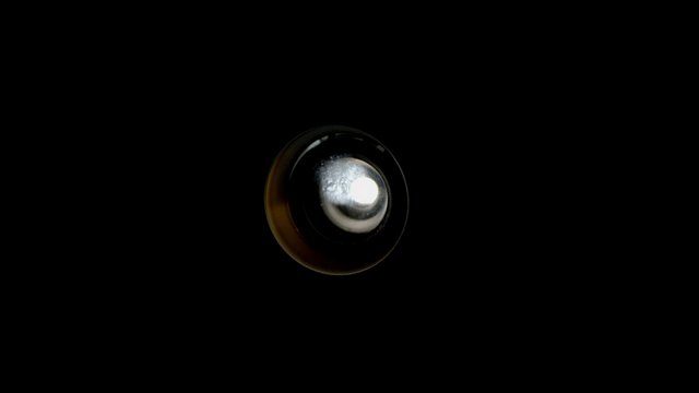 Projector lens emitting bright light
