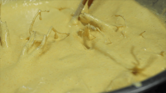 Ginseng dipped in frying batter