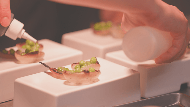 Gourmet onion dish garnished with fresh herbs