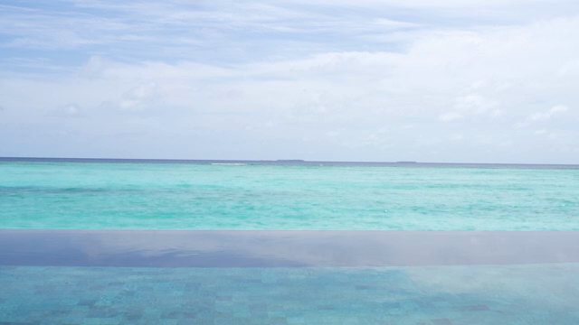 Calm ocean with clear blue water