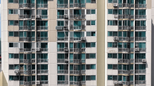 High-rise apartment building exterior