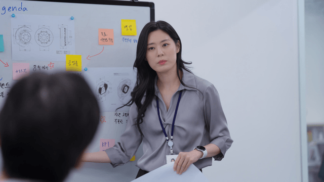 Business presentation in a meeting room