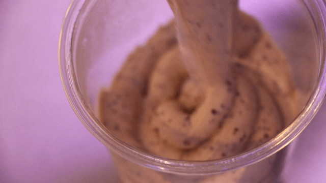 Adding earl grey cream into a cup