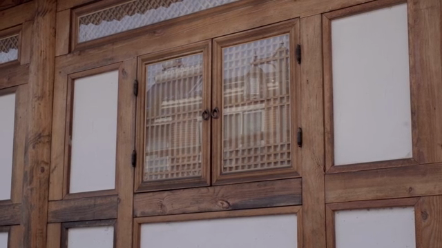Traditional Hanok window view