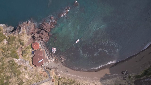 Coastal view with cliffs and clear water