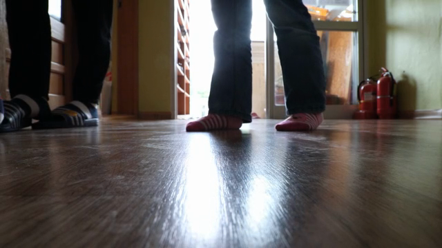 Children coming indoors