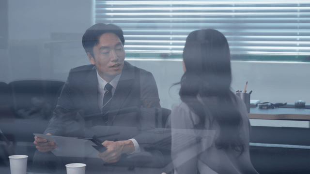 Business meeting in a modern office