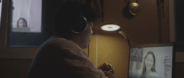 Man watching an online stream