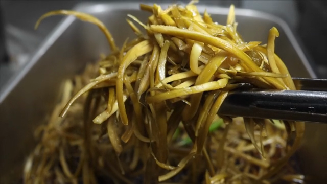 Korean pickled vegetables in soy sauce