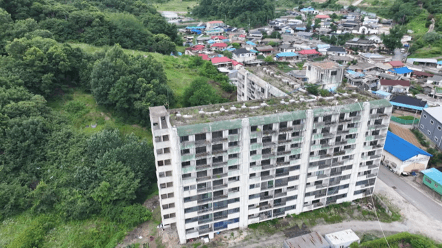 Old apartment in a rural village