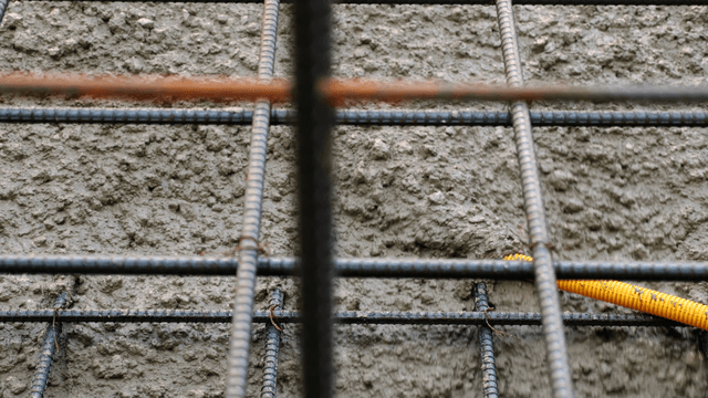 Concrete pouring at a construction site