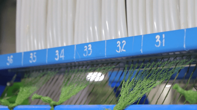 Operating fiber machine with numbered display