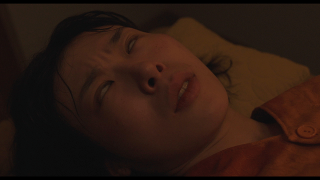 Suffering female patient