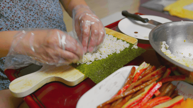 김밥 재료 준비하기