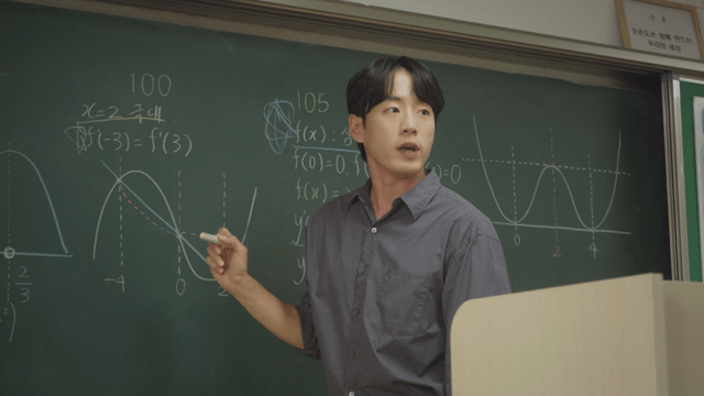 Teacher explaining differentiation in class