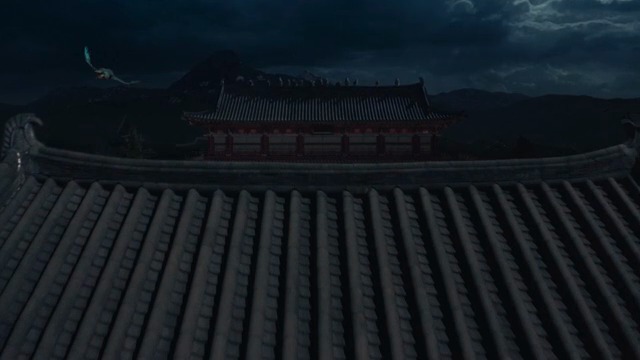 밤의 한국 전통 궁궐