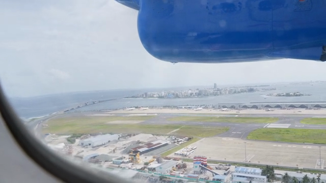View from an airplane window