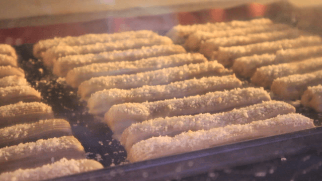 Baking churro in an oven