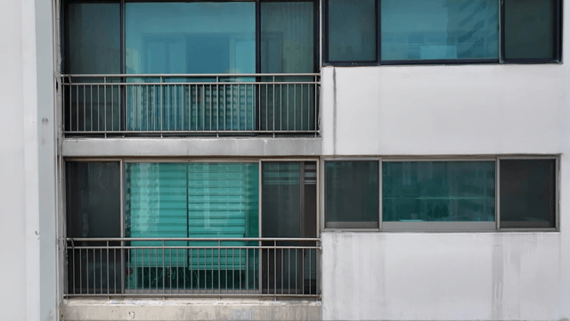 Facade of a apartment building