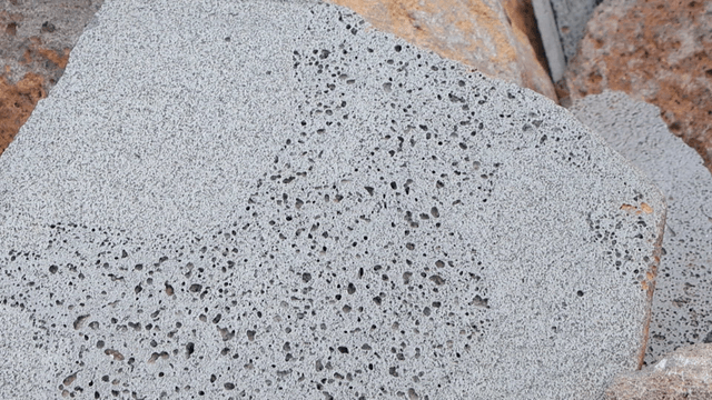 Stacked gray Cheorwon basalts