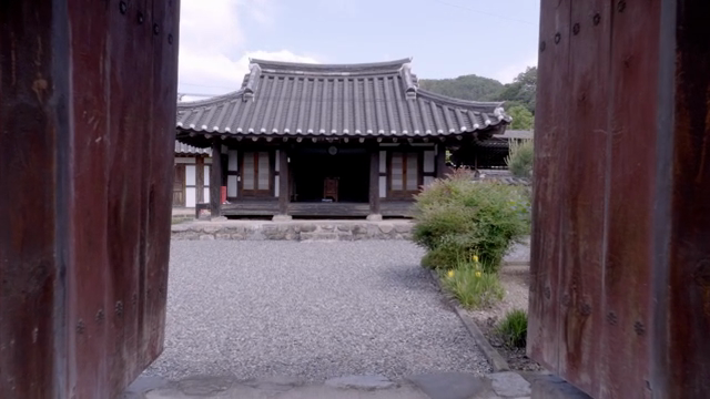 Traditional Korean house with a courtyard
