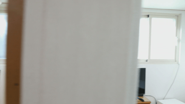 Bright kitchen and living room interior