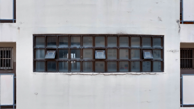 Facade of an old apartment building