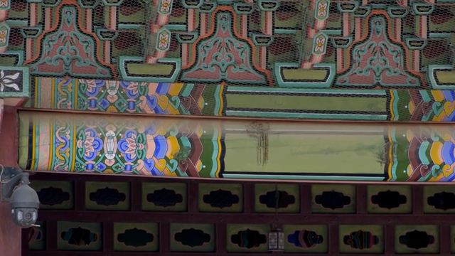 Detailed design of a traditional Korean palace