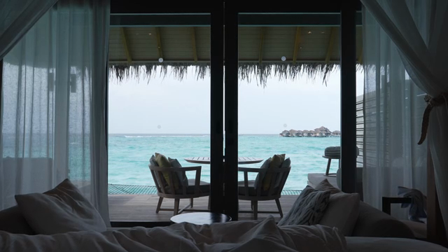 View of the ocean from a cozy room