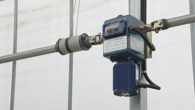 Greenhouse motor system in operation