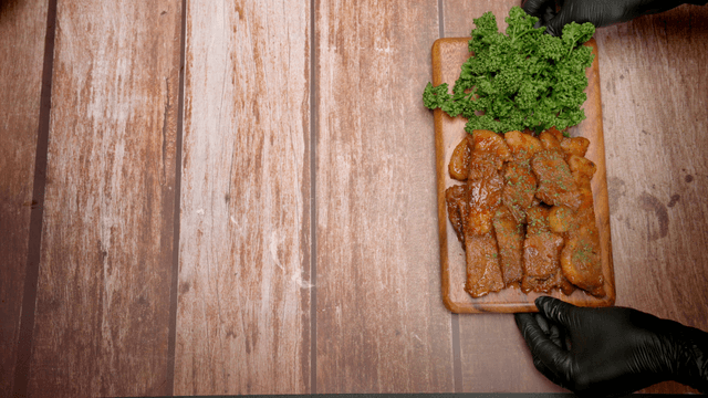Korean grilled marinated pork with vegetables