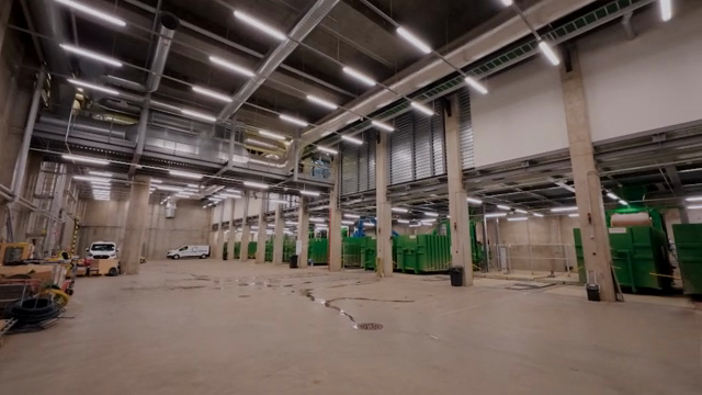 Spacious industrial facility interior