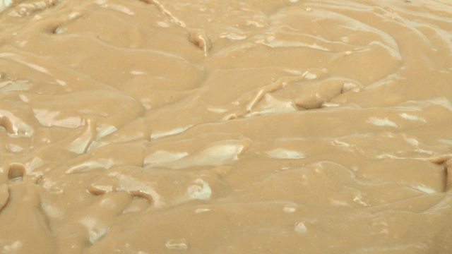 Soft brown acorn jelly