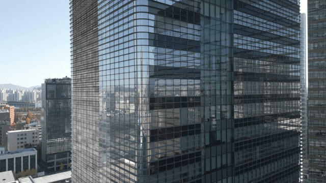 Modern skyscrapers in a cityscape