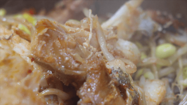 Spicy braised codfish with vegetables