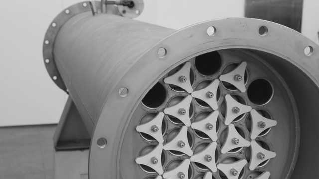 Detailed view of an industrial machine