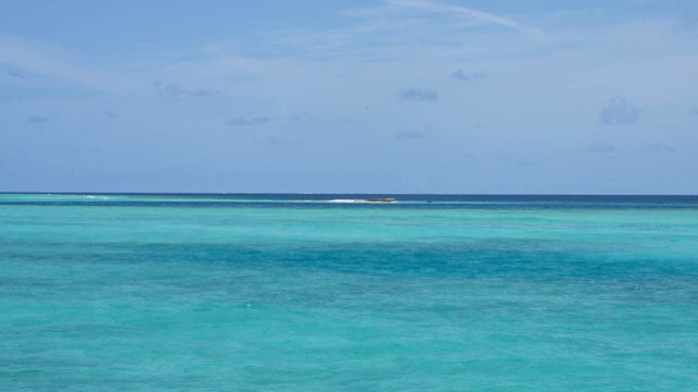 Calm turquoise sea under a clear sky