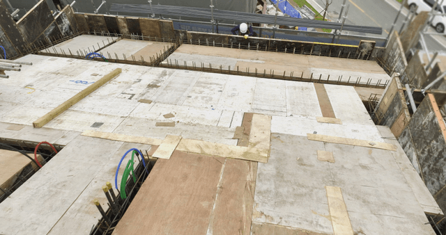 Construction worker on a building site