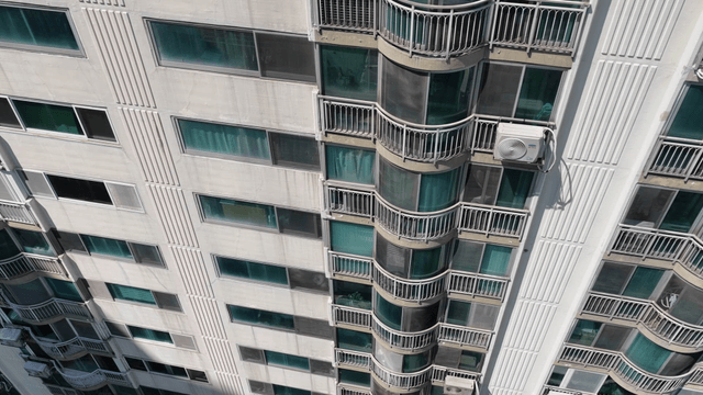 High-rise apartment building exterior