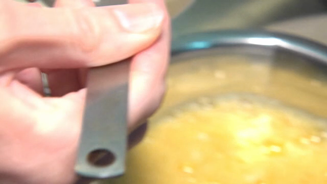 Starch mixed into egg water