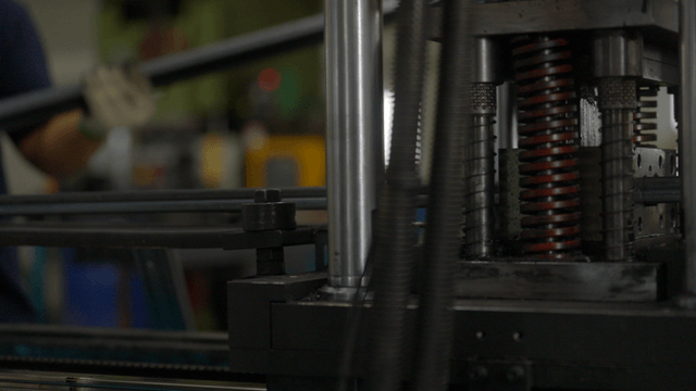 작동 중인 기계의 근접 촬영