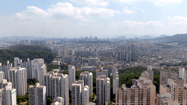 A sprawling cityscape with high-rise buildings
