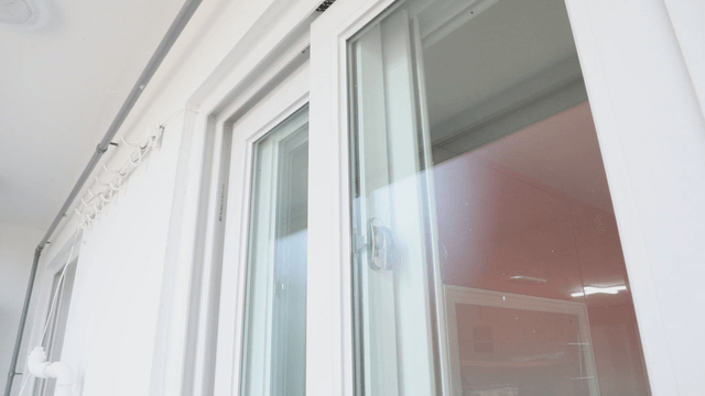 Bright indoor view with windows