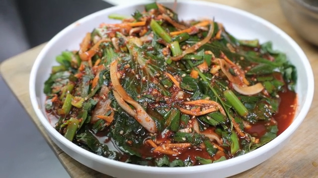 Unique kimchi made with kale