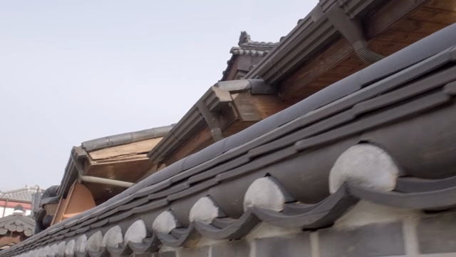 Traditional hanok with tiled roof