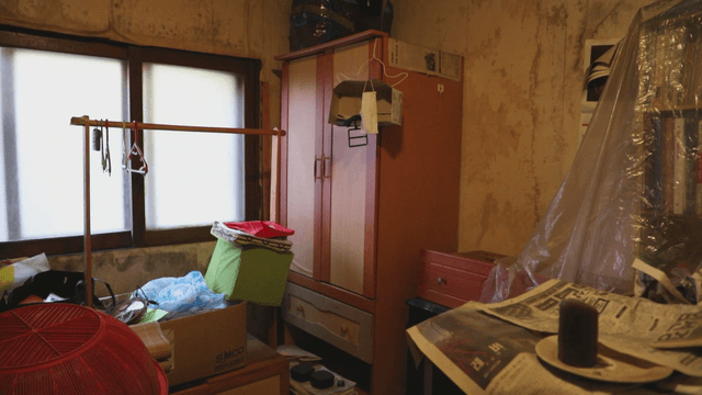 Cluttered room with old furniture