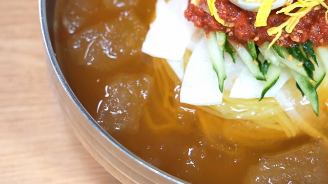 A bowl of Cold Buckwheat Noodles with toppings
